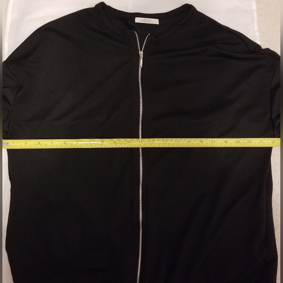 Zara Black Bomber-like Jacket - Picture 7 of 9